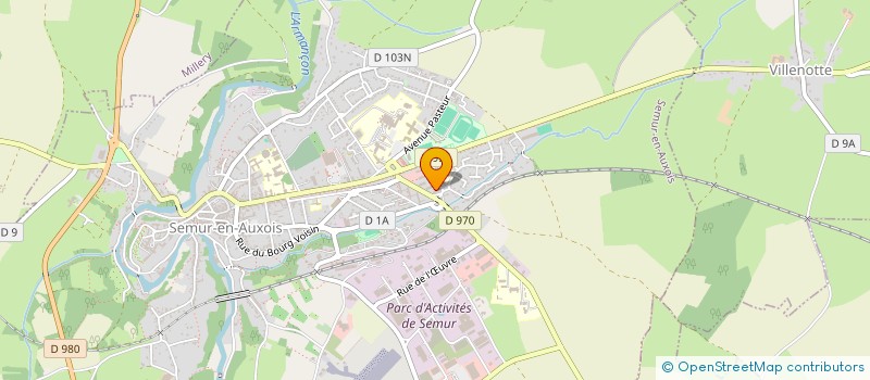 localisation de l'entreprise SEMUR EN AUXOIS BADMINTON CLUB à SEMUR-EN-AUXOIS