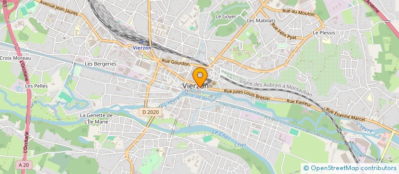 localisation de l'entreprise SEMVIE-PEP ATELIER PROTEGE  VIERZON