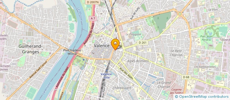 localisation de l'entreprise SEN à VALENCE