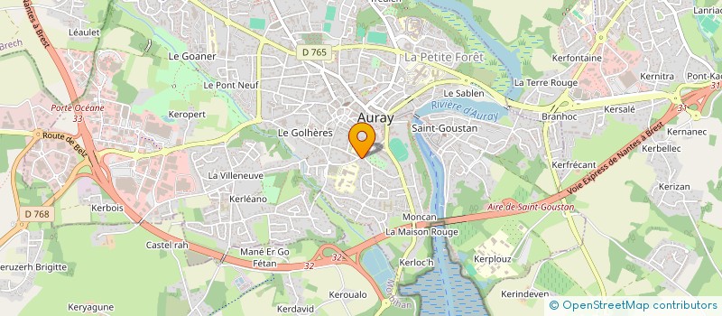 localisation de l'entreprise SEN BATIMENT GENERAL à AURAY