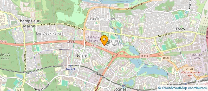 localisation de l'entreprise SEN HONG  NOISIEL