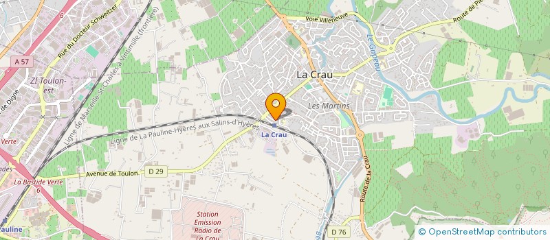 localisation de l'entreprise SEN MACONNERIE  LA CRAU