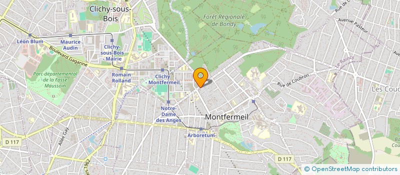 localisation de l'entreprise SEN SECURE  MONTFERMEIL