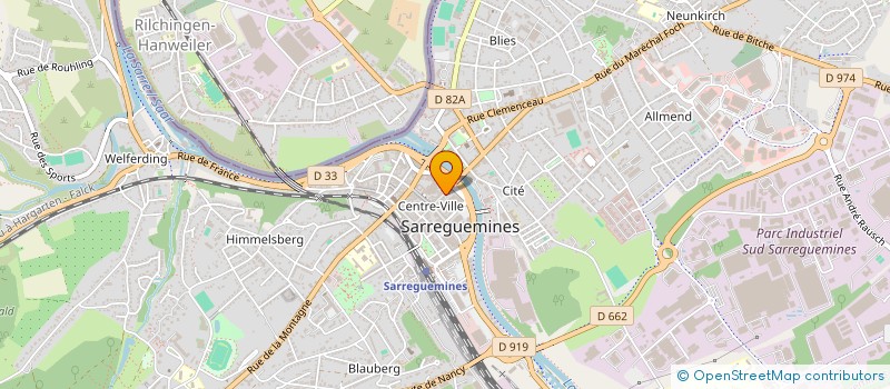 localisation de l'entreprise SEN THE  SARREGUEMINES