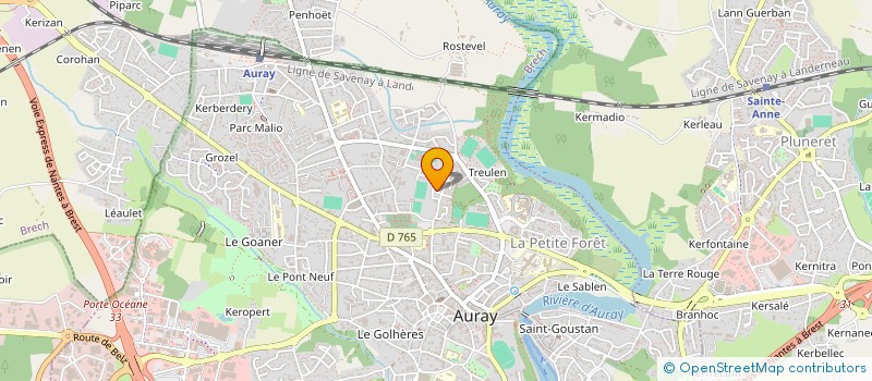 localisation de l'entreprise SEN ZEHRA  AURAY