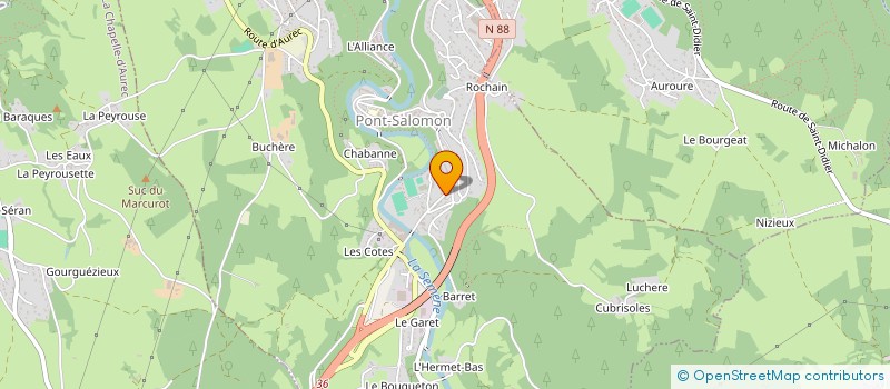 localisation de l'entreprise SENA 43  PONT-SALOMON