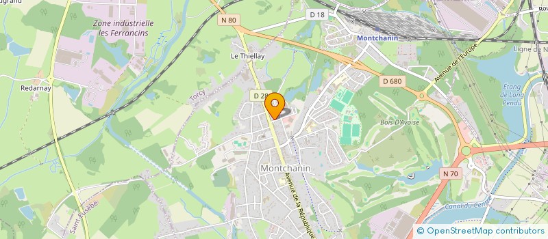 localisation de l'entreprise SENA  MONTCHANIN