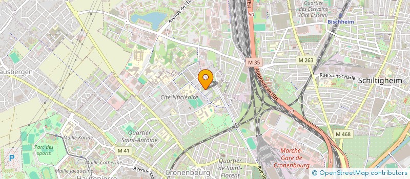 localisation de l'entreprise SENA à STRASBOURG