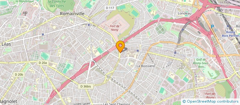 localisation de l'entreprise SENA à ROMAINVILLE