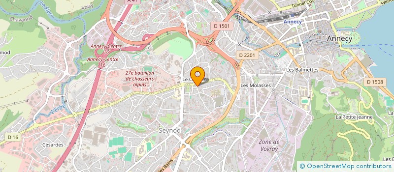 localisation de l'entreprise SENA à ANNECY