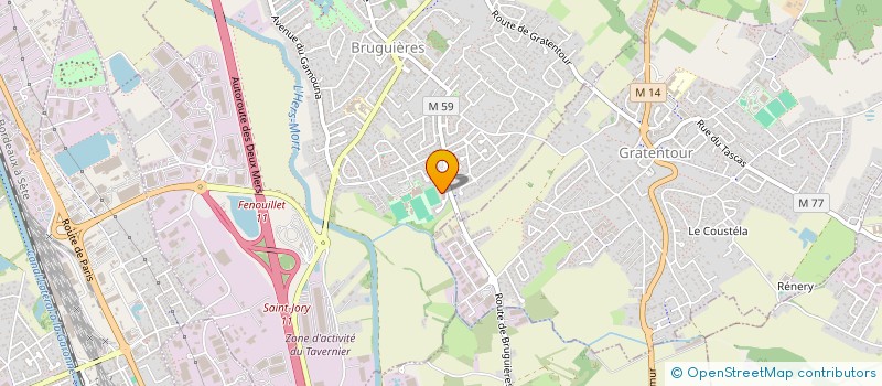 localisation de l'entreprise SENA SERVICES  BRUGUIERES