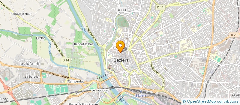 localisation de l'entreprise SENAC à BEZIERS