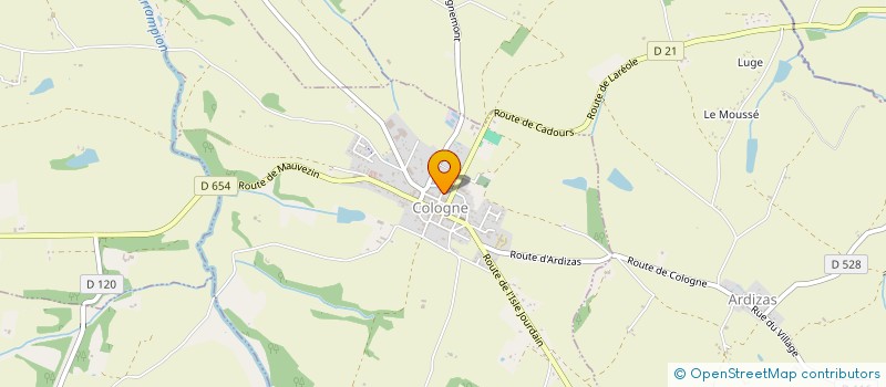 localisation de l'entreprise SENAC TERRASSEMENT  COLOGNE