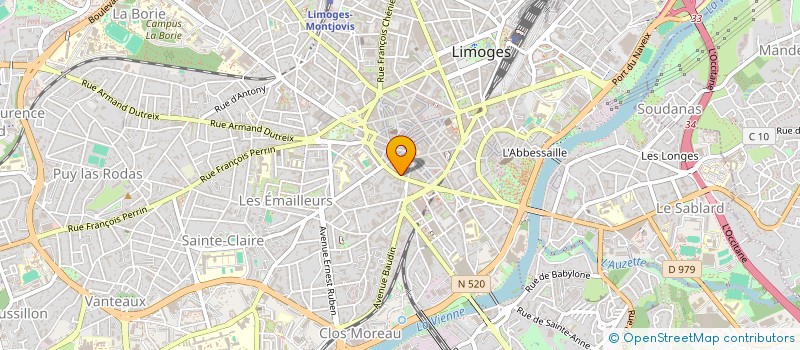 localisation de l'entreprise SENAGI GAMBETTA AURELIEN à LIMOGES