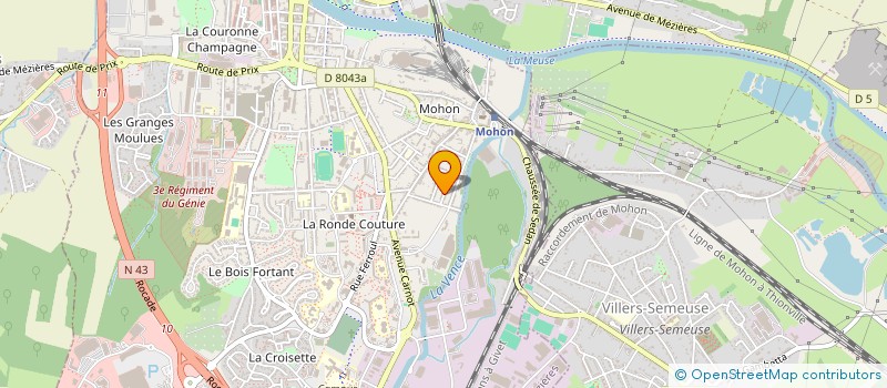 localisation de l'entreprise SENAHE  CHARLEVILLE MEZIERES