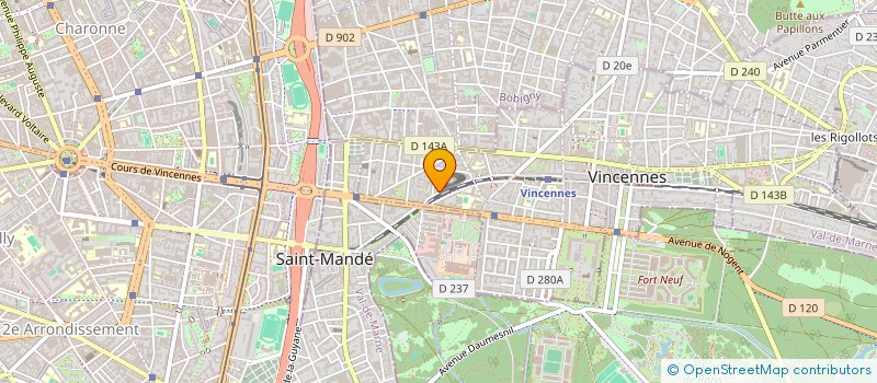 localisation de l'entreprise SENAM CLEAN à VINCENNES