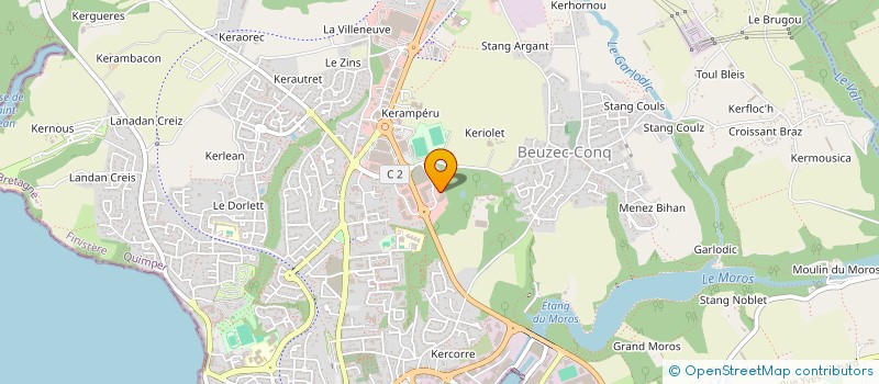 localisation de l'entreprise SENANT AUTO 2 à CONCARNEAU