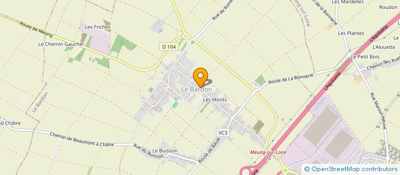 localisation de l'entreprise SENAQ à LE BARDON