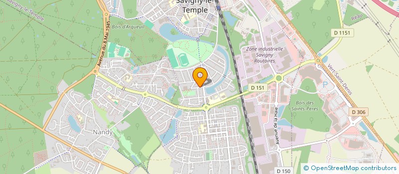 localisation de l'entreprise SENARAUTO  SAVIGNY-LE-TEMPLE