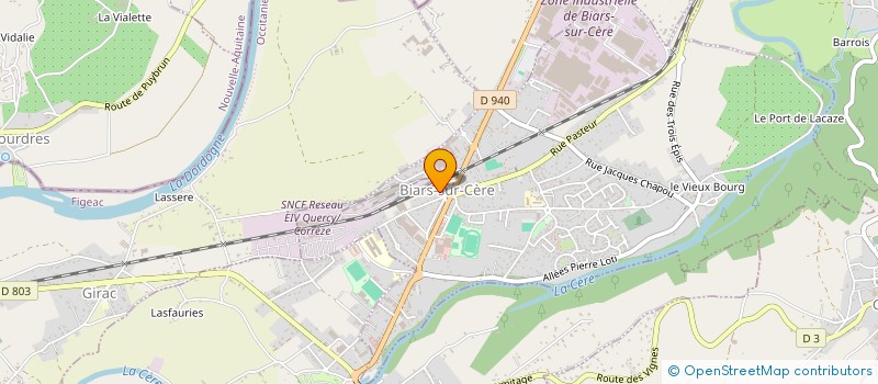 localisation de l'entreprise SENARD-FLOTTES  BIARS-SUR-CERE