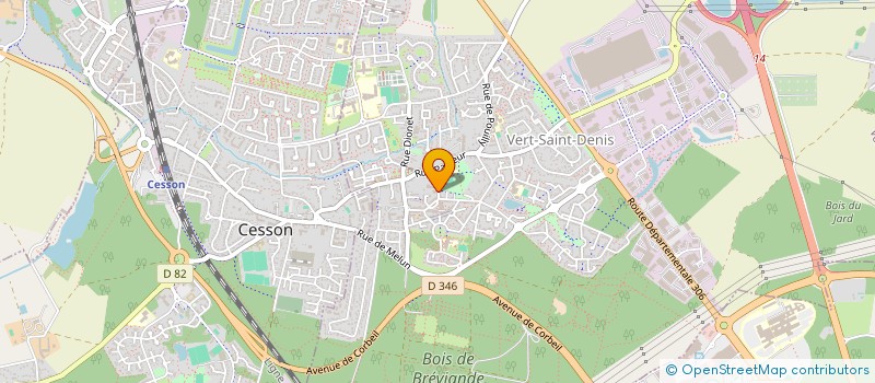 localisation de l'entreprise SENART DEMENAGEMENT à VERT-SAINT-DENIS