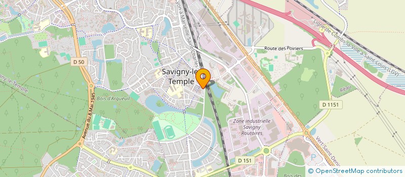localisation de l'entreprise SENART EMPLOI FORMATION à SAVIGNY-LE-TEMPLE