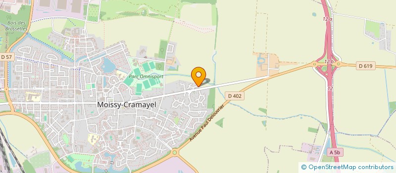 localisation de l'entreprise SENART PADEL à MOISSY-CRAMAYEL