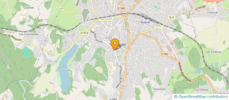 localisation de l'entreprise SENAT à GUERET