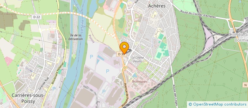 localisation de l'entreprise SENAUTO à ACHERES