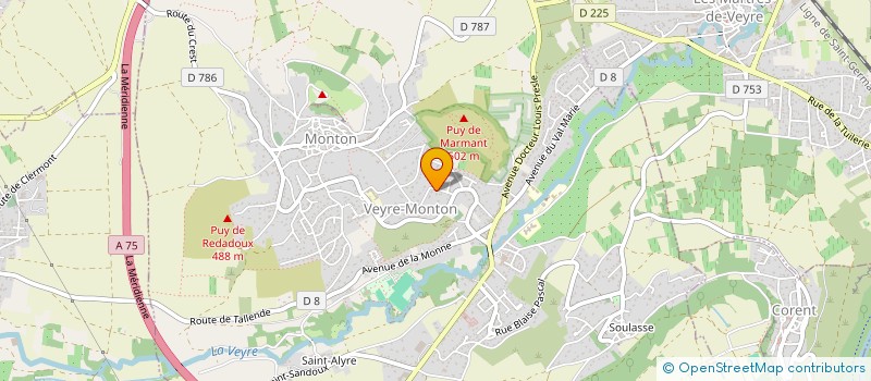 localisation de l'entreprise SENAUX  VEYRE-MONTON