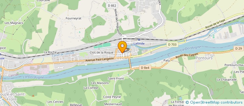 localisation de l'entreprise SENCALL à LALINDE