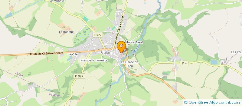 localisation de l'entreprise SENCORA  CULAN