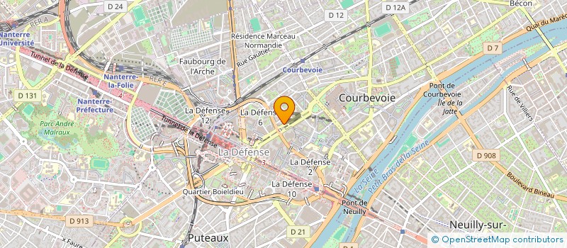 localisation de l'entreprise SENCY à COURBEVOIE