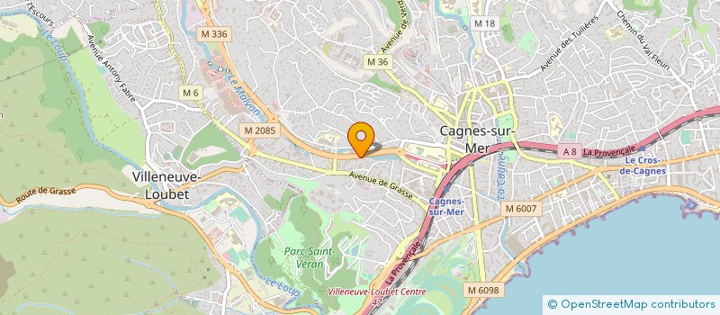 localisation de l'entreprise SEND à CAGNES-SUR-MER