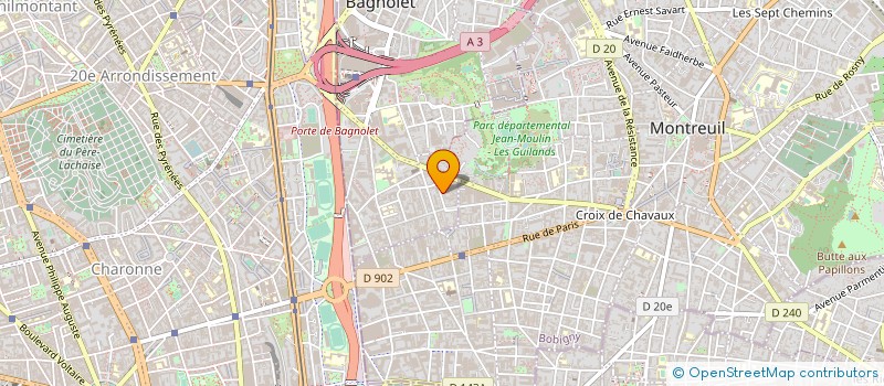 localisation de l'entreprise SEND KENG SARL à BAGNOLET