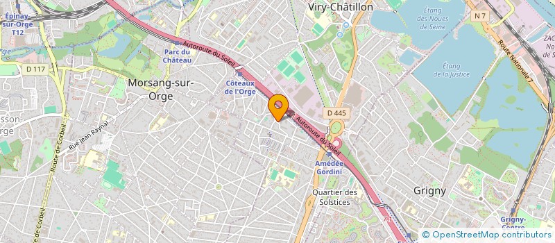 localisation de l'entreprise SENDE à VIRY-CHATILLON
