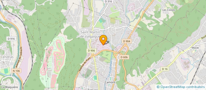 localisation de l'entreprise SENDJAS  SAINT-MARTIN-DE-VALGALGUES