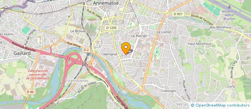 localisation de l'entreprise SENE à ANNEMASSE