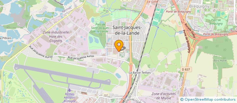 localisation de l'entreprise SENE BREIZH à SAINT-JACQUES-DE-LA-LANDE