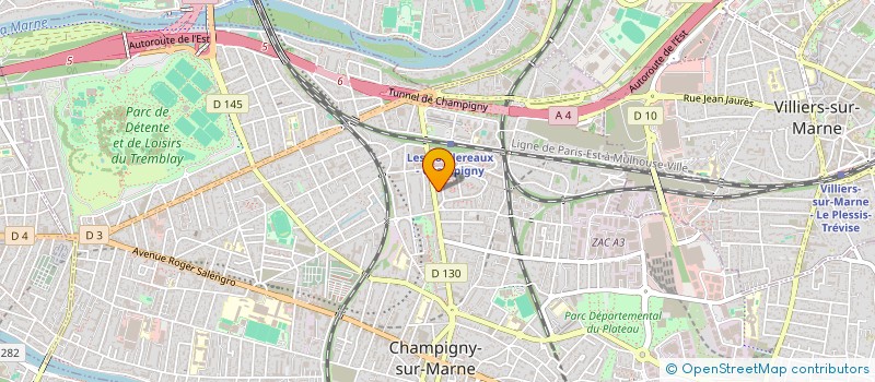 localisation de l'entreprise SENE TRANSPORT LOGISTIQUE à CHAMPIGNY-SUR-MARNE