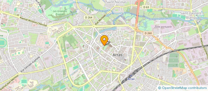 localisation de l'entreprise SENECA PHILIPPE à ARRAS