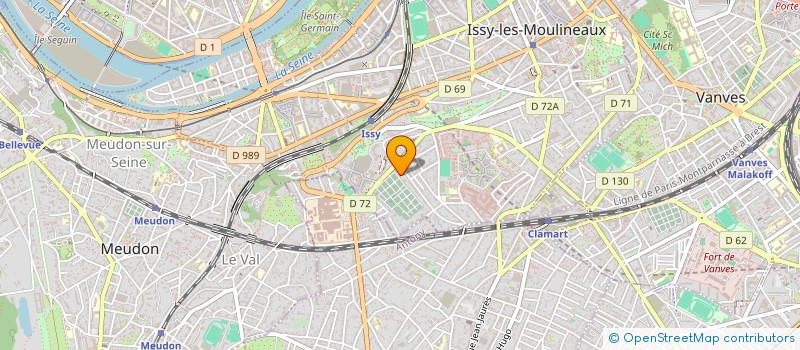 localisation de l'entreprise SENECAB à ISSY-LES-MOULINEAUX