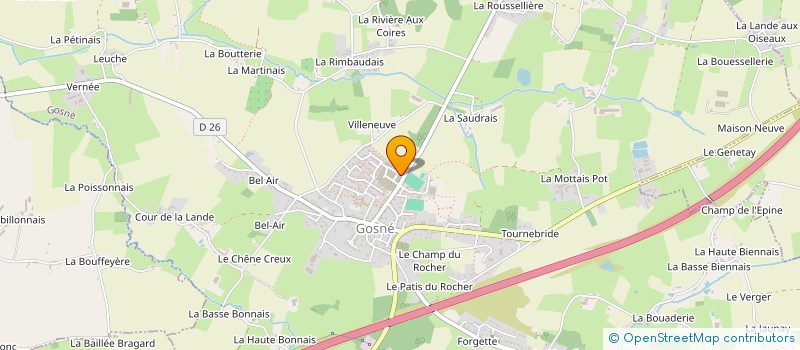 localisation de l'entreprise SENECHAL PIERRE ET CHRISTINE  GOSNE