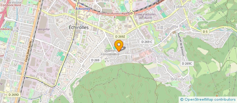 localisation de l'entreprise SENECHAULT MENUISERIES à ECHIROLLES