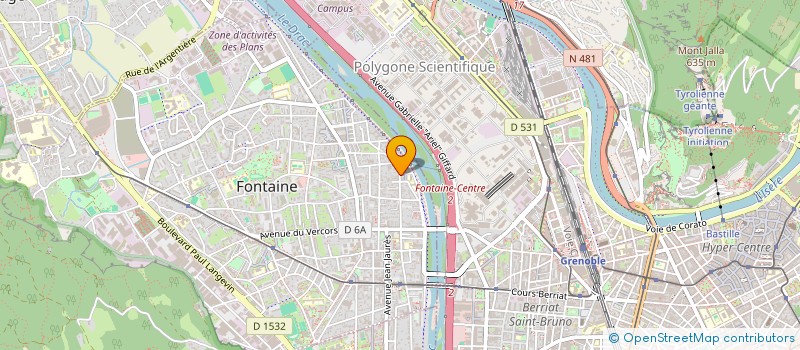 localisation de l'entreprise SENED PEINTURE ET ENTRETIEN  FONTAINE
