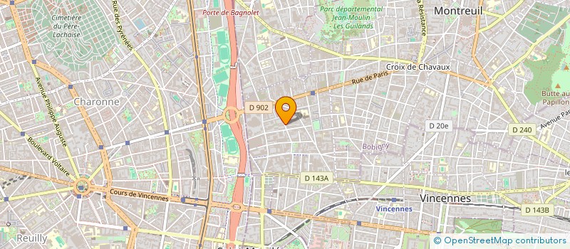 localisation de l'entreprise SENEFI FRANCE  MONTREUIL