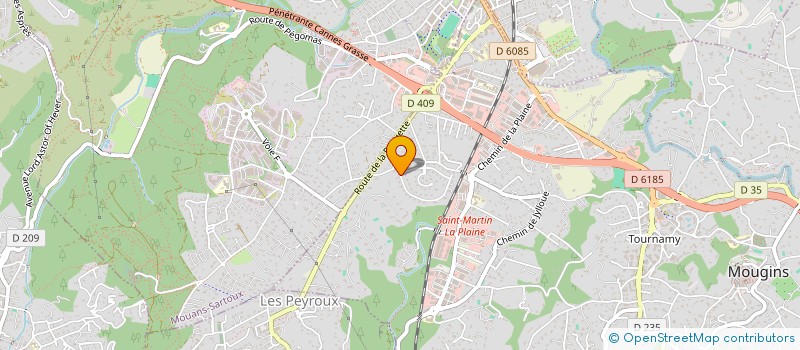 localisation de l'entreprise SENEFRA à MOUGINS