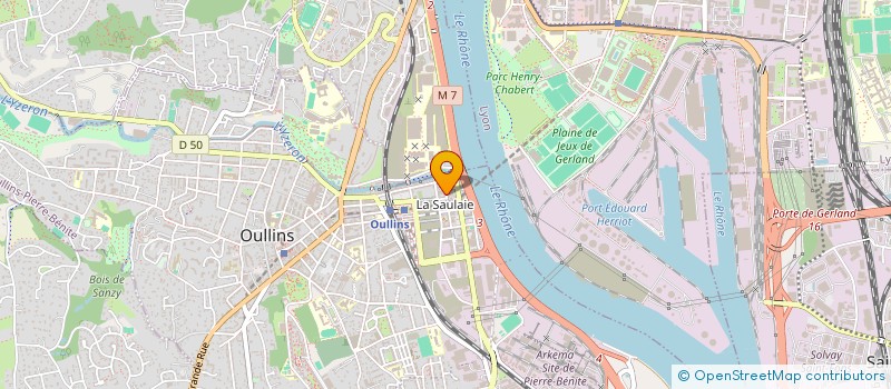 localisation de l'entreprise SENEGAZELLE A VAULX MARQUES  OULLINS-PIERRE-BENITE