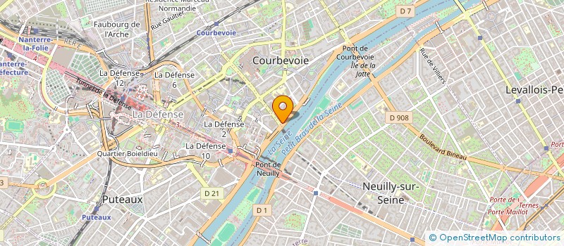localisation de l'entreprise SENERCO à COURBEVOIE