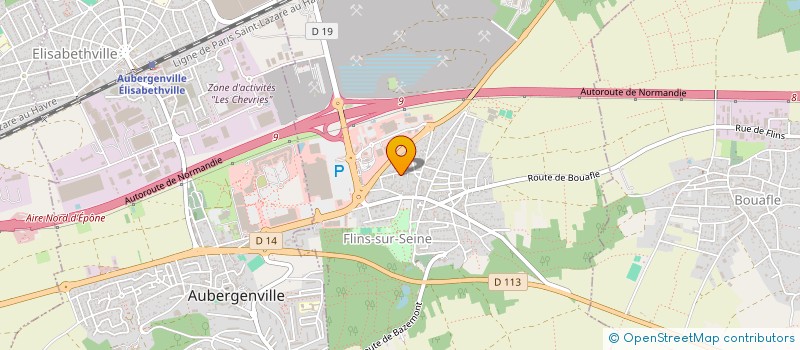 localisation de l'entreprise SENES INVEST & SERVICES  FLINS-SUR-SEINE